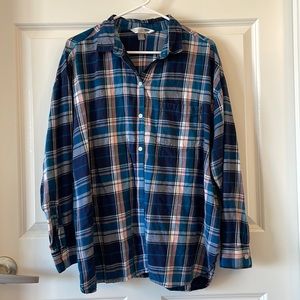 Old Navy Plaid Boyfriend Shirt